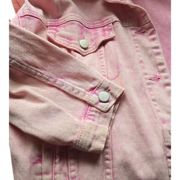 Lord & Taylor Pink Jean Jacket - Picture 3 of 4
